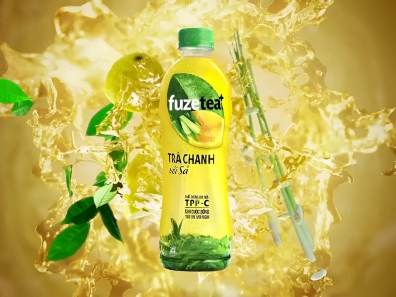 Fuze Tea đóng chai hương trà chanh sả