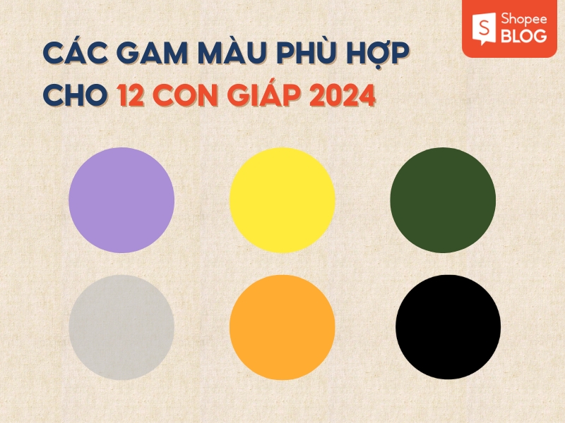 màu sắc hợp mệnh 12 con giáp