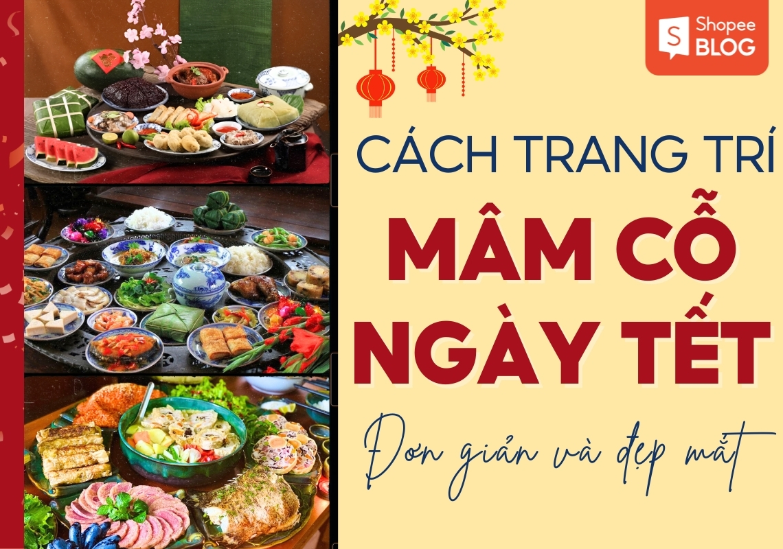 trang trí mâm cỗ tết