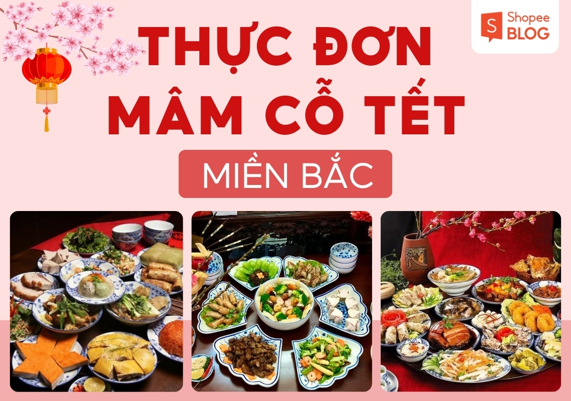 mâm cỗ tết miền bắc