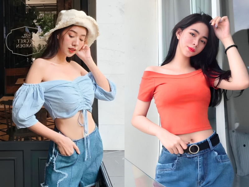 Phối croptop nữ Tết