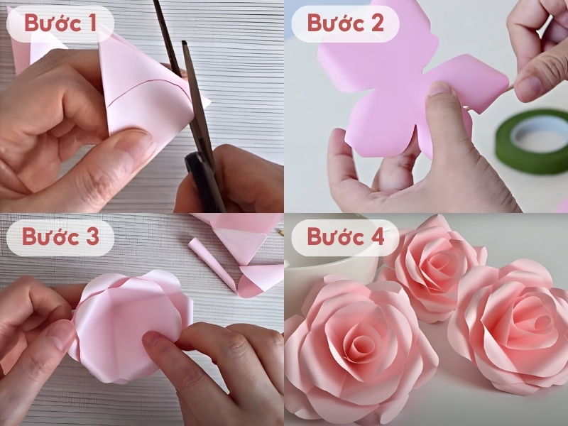 cách làm hoa giấy