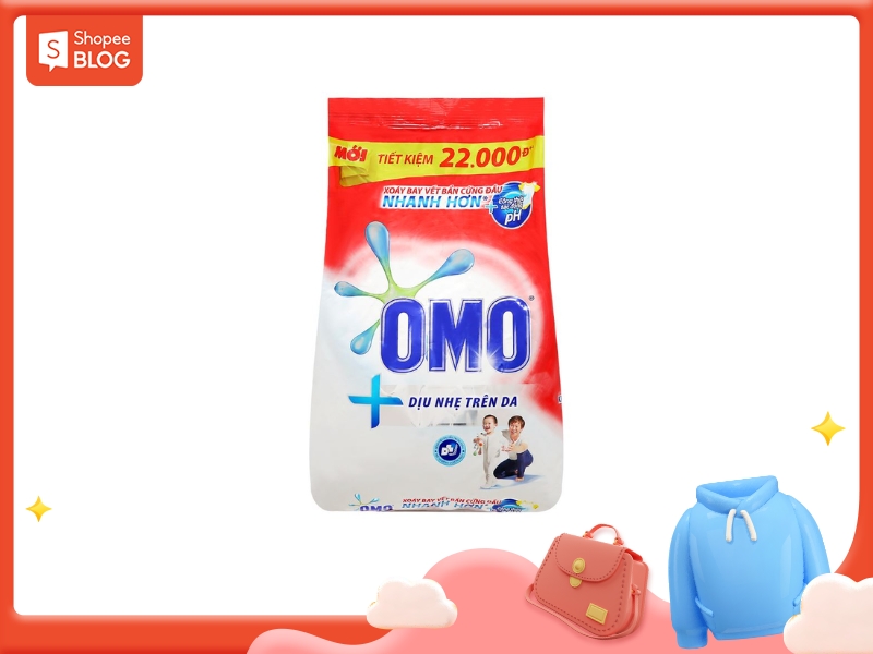 bột giặt omo dịu nhẹ cho da