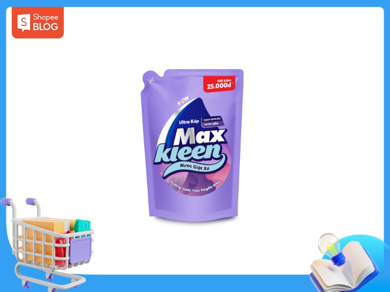 Nước giặt xả MaxKleen hương nước hoa huyền diệu thơm nồng nàn 