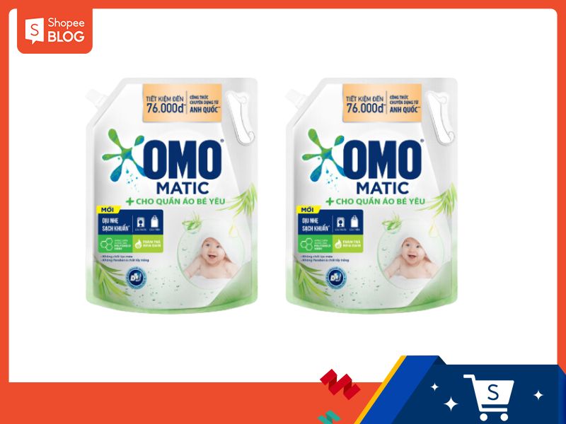 nước giặt omo matic cho em bé