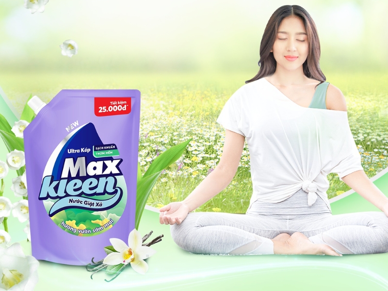 Nước giặt xả MaxKleen hương vườn sớm mai 