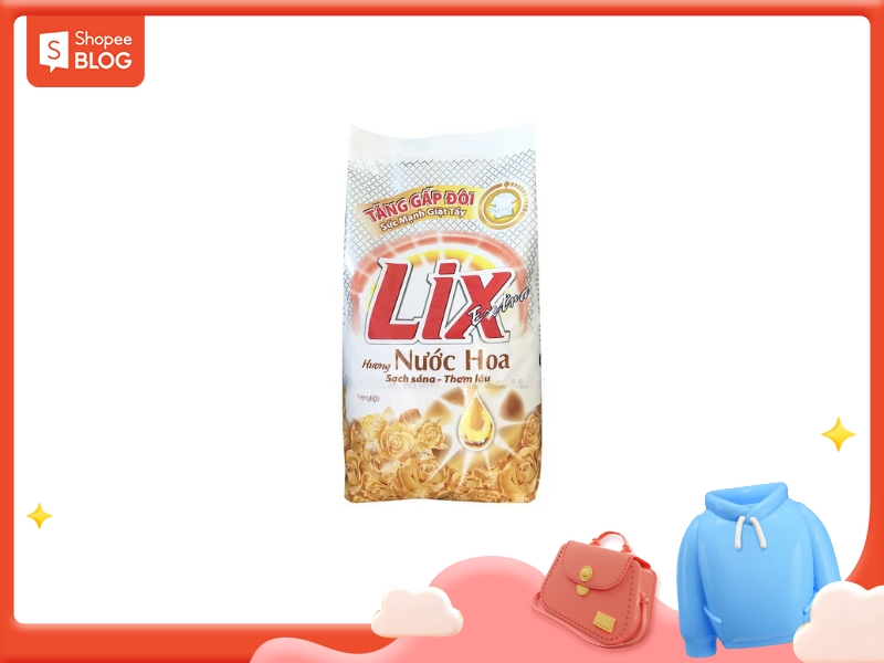 bột giặt lix extra hương nước hoa