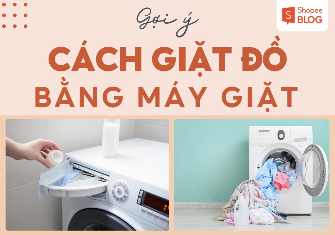 cách giặt đồ bằng máy giặt