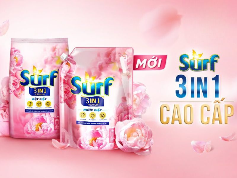 nước xả quần áo surf