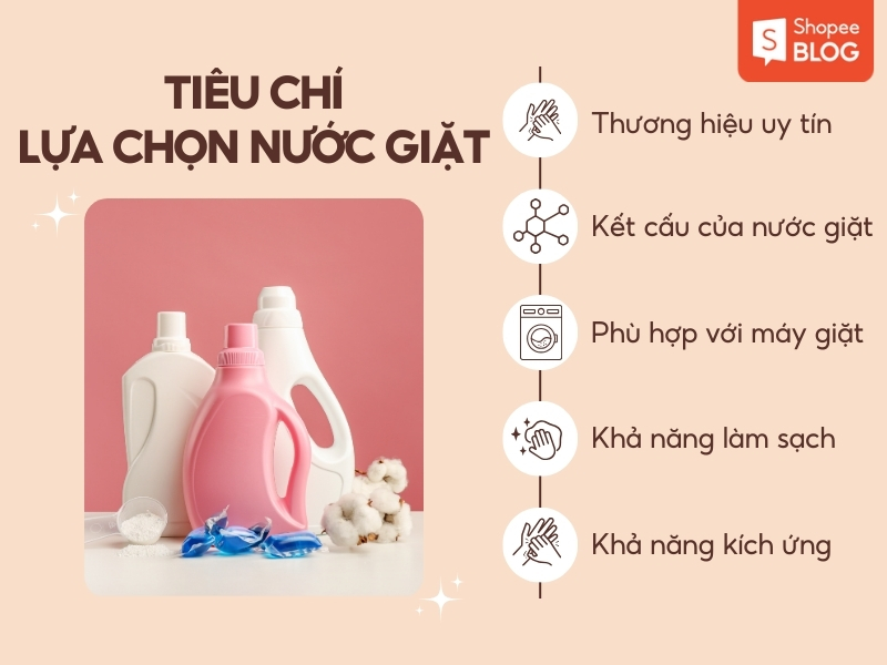 Tiêu chí lựa chọn nước giặt thơm lâu