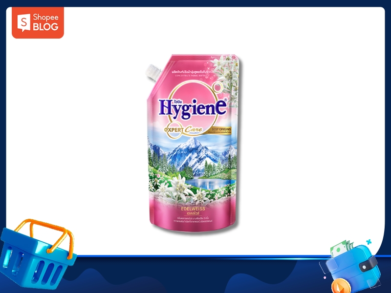 Nước xả vải vóc Hygiene color hồng Nhung Tuyết Edelweiss