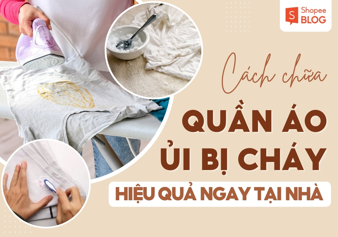 cách chữa quần áo ủi bị cháy