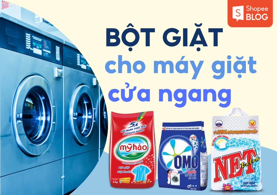 bột giặt cho máy giặt cửa ngang