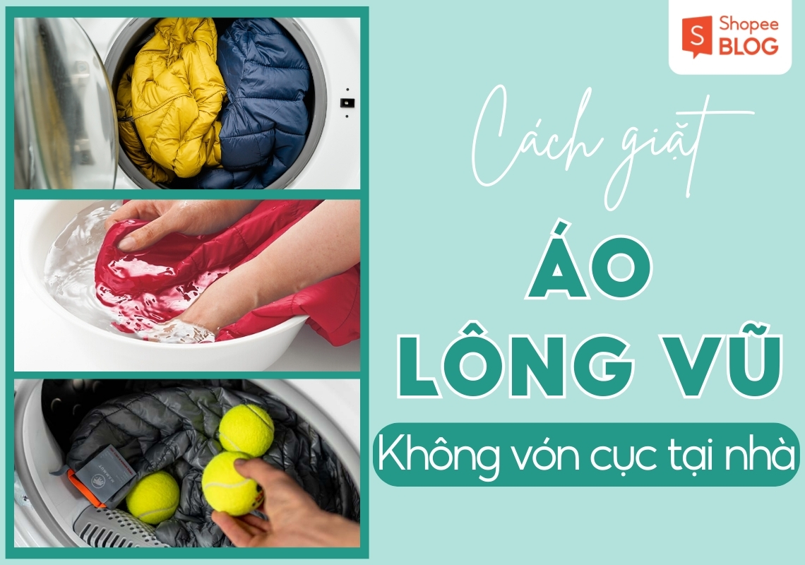 cách giặt áo lông vũ