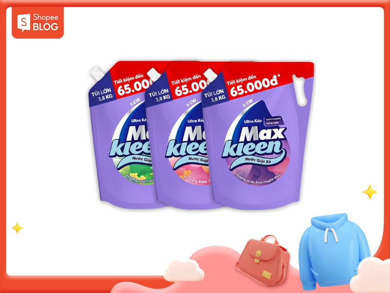 nước giặt xả maxkleen