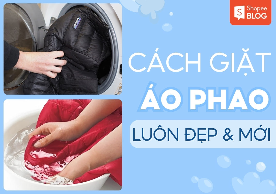 cách giặt áo phao