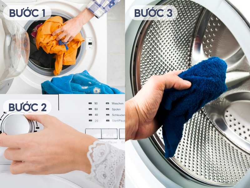 Cách vệ sinh máy giặt Electrolux bằng chế độ trên máy