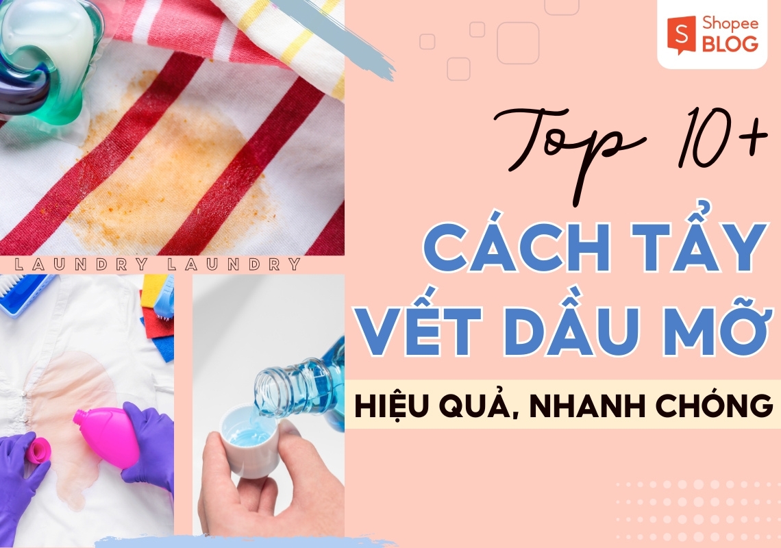 cách tẩy vết dầu mỡ trên quần áo