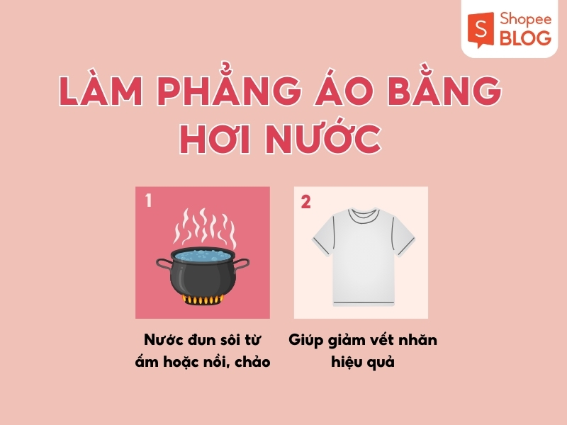 Một trong những cách làm phẳng áo lụa hữu ích là bằng hơi nước