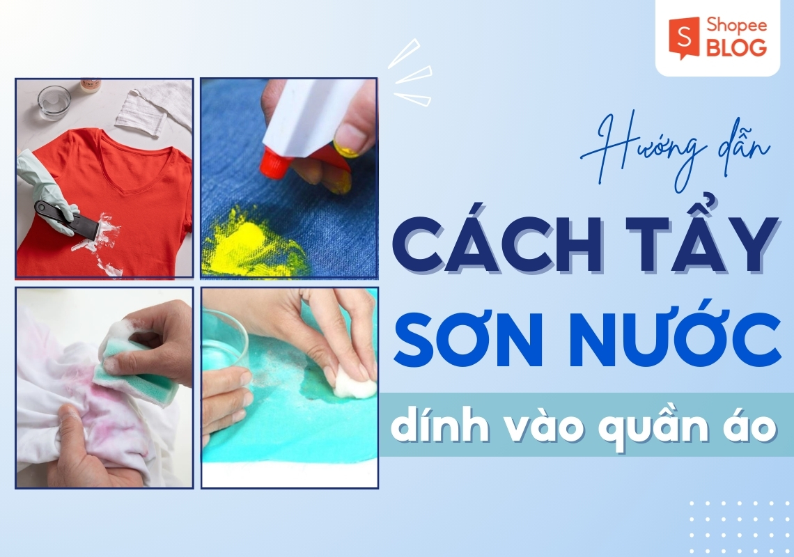 cách tẩy sơn trên quần áo