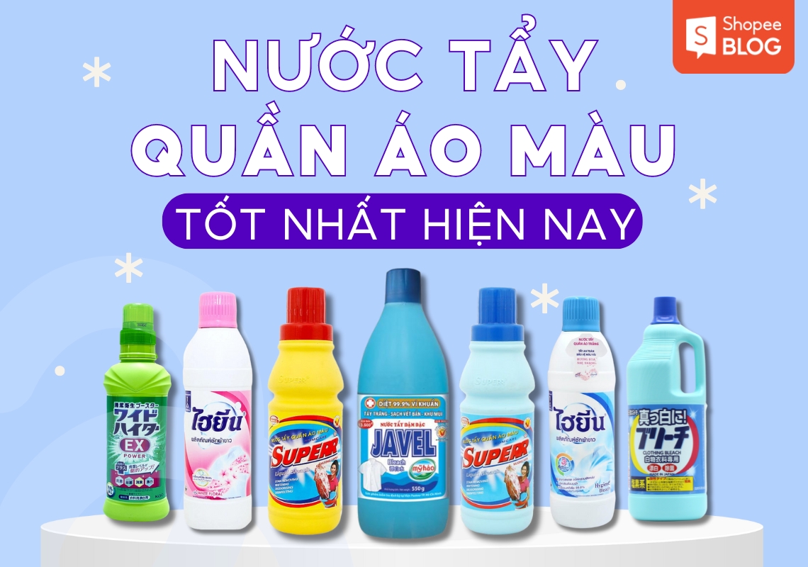 nước tẩy quần áo màu nào tốt