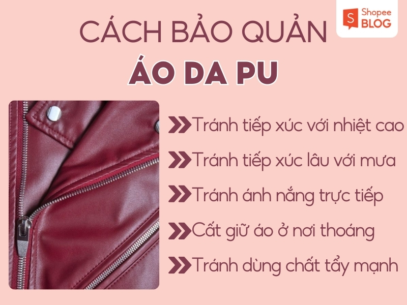 Cách bảo quản áo da giả, da PU