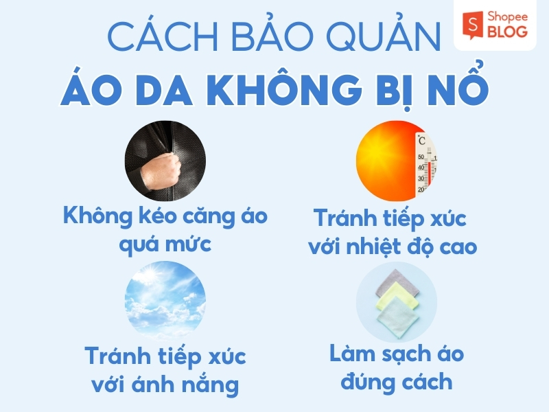 Cách bảo quản áo giả da không bị nổ 