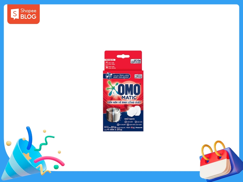 Viên vệ sinh máy giặt Omo Matic