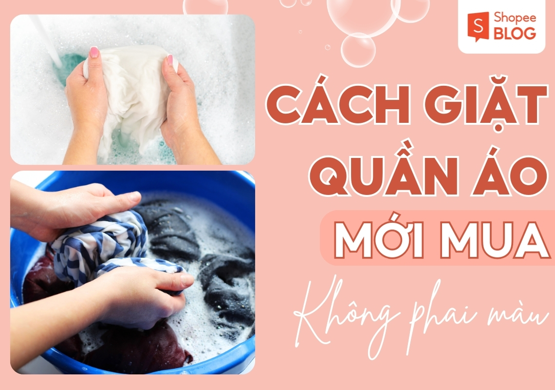 cách giặt quần áo mới mua không bị phai màu