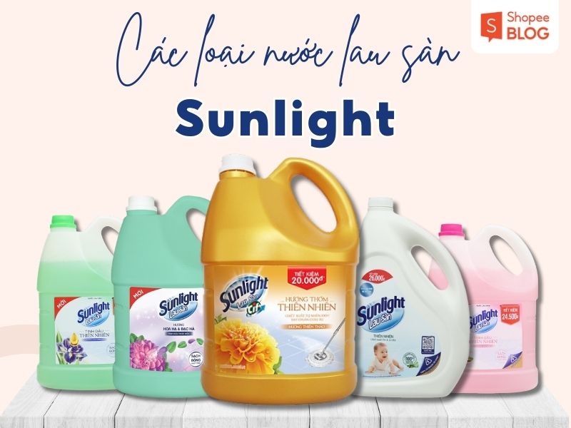 Các loại nước lau sàn Sunlight 