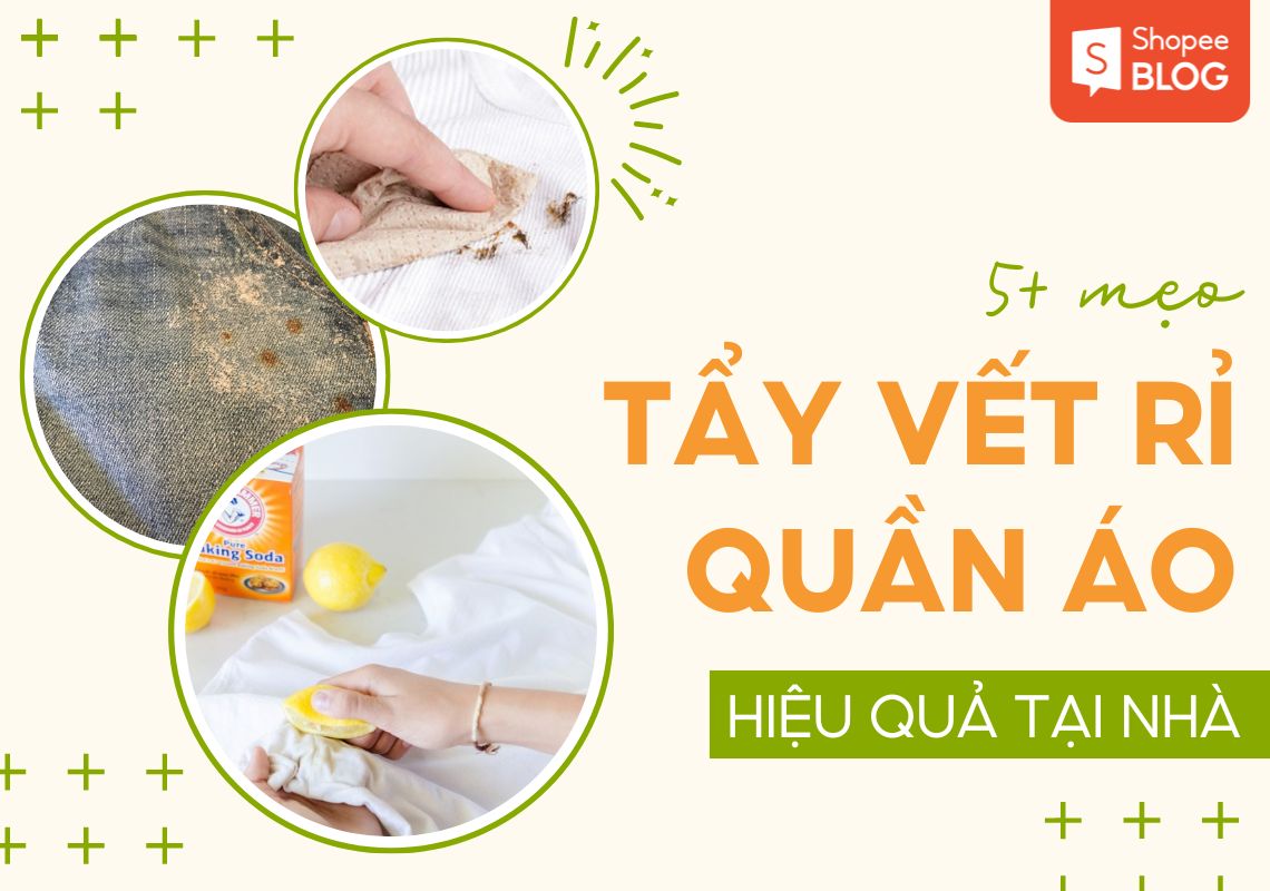 tẩy vết rỉ sét trên quần áo