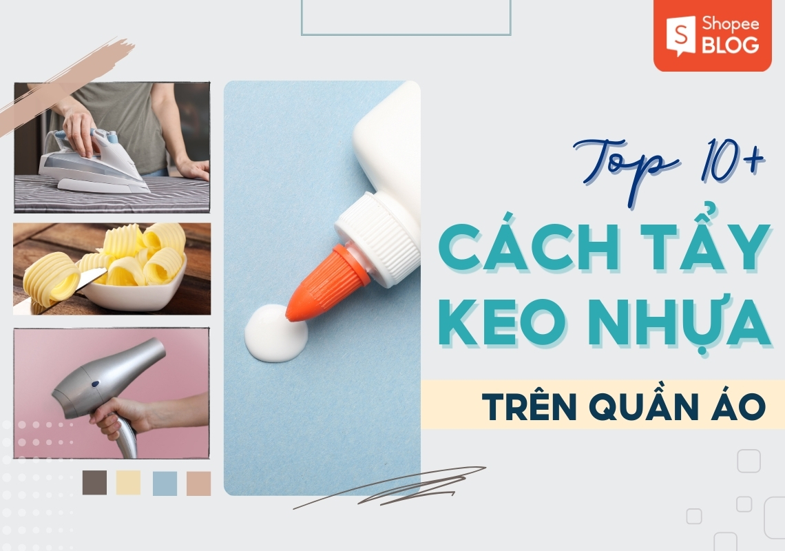 cách tẩy keo nhựa trên quần áo