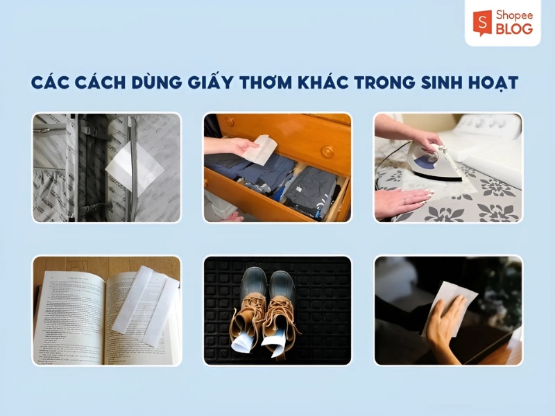 cách sử dụng giấy thơm quần áo trong sinh hoạt 