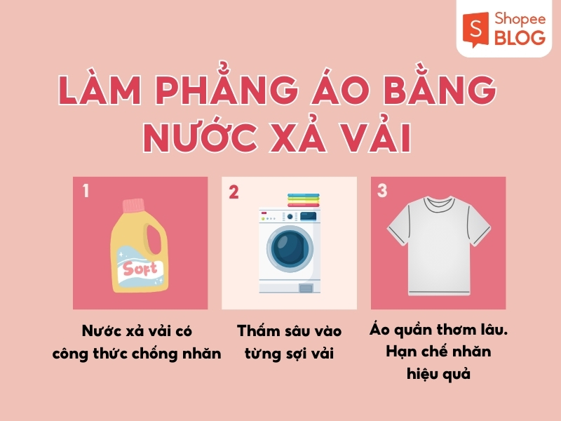 Cách làm quần áo hết nhăn không cần bàn là với nước xả vải