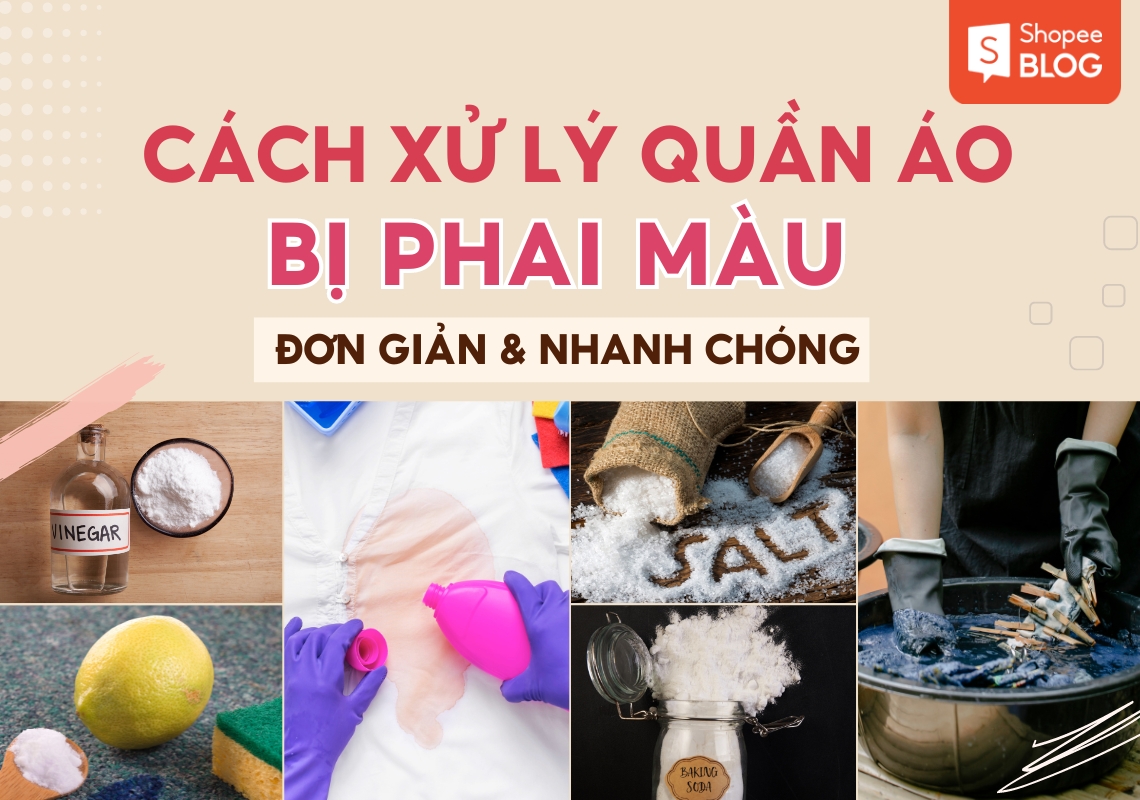 cách xử lý quần áo bị phai màu