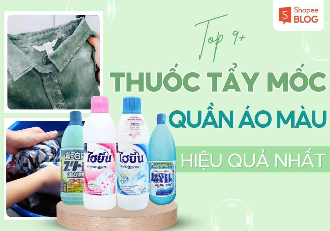 Thuốc tẩy mốc quần áo màu hiệu quả nhất