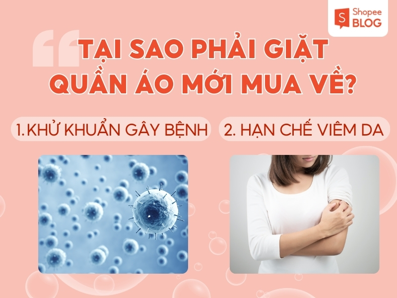 Lý do cần giặt quần áo mới mua trước khi mặc