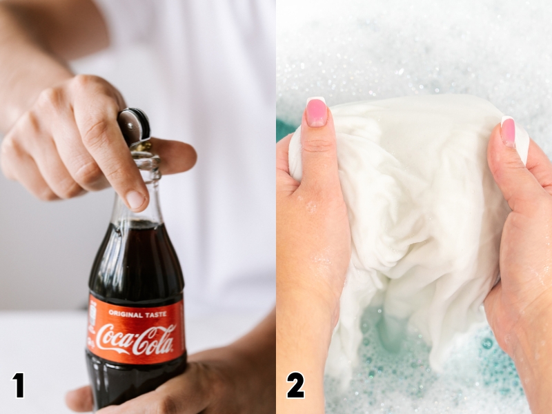 Tẩy trắng quần áo bằng Coca Cola