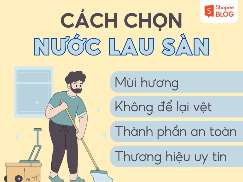 Cách chọn nước lau sàn 