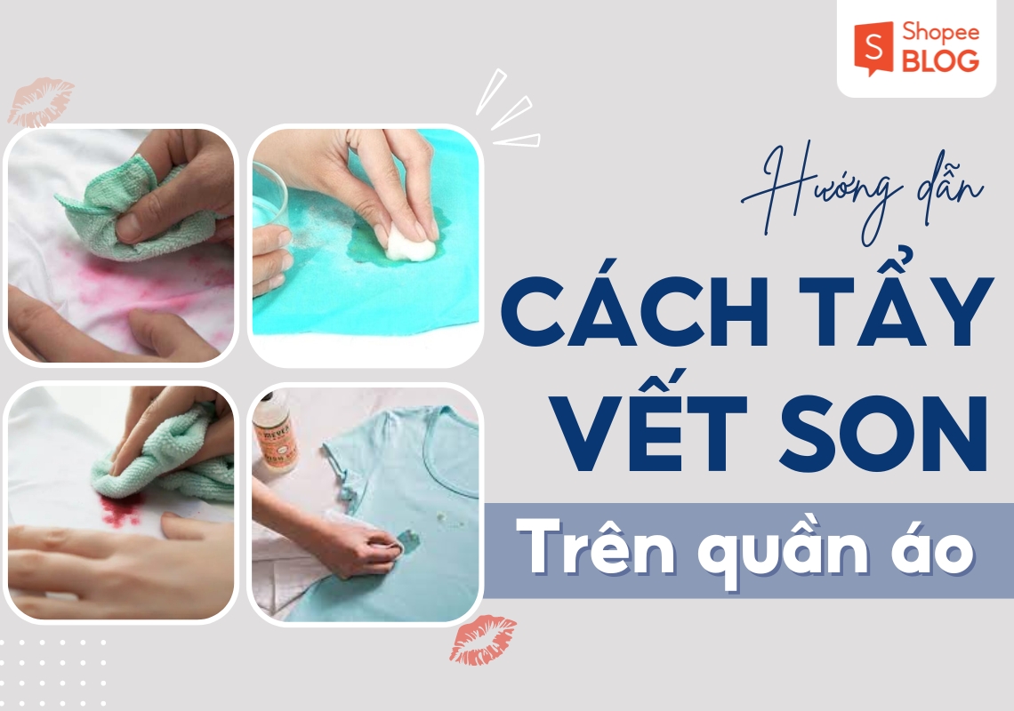 cách tẩy vết son trên quần áo