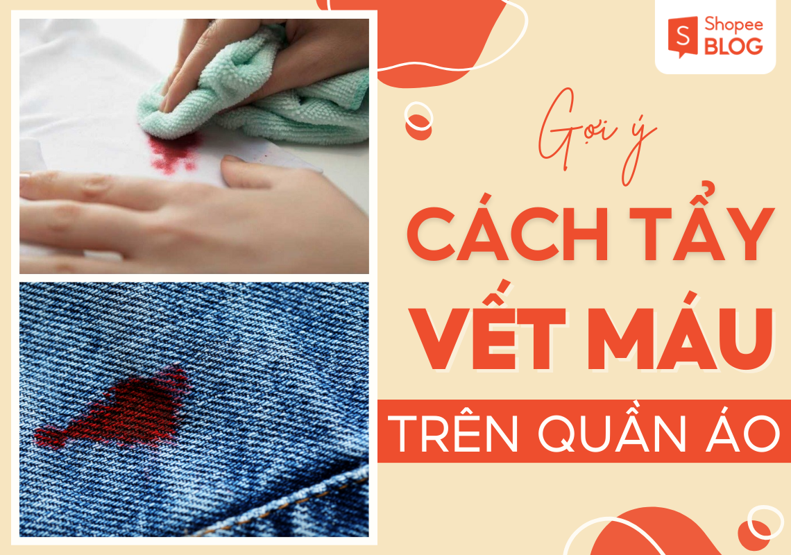 cách tẩy vết máu trên quần áo