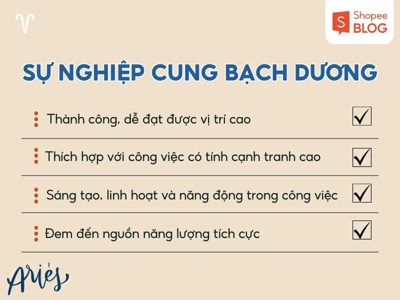 sự nghiệp của Bạch Dương 