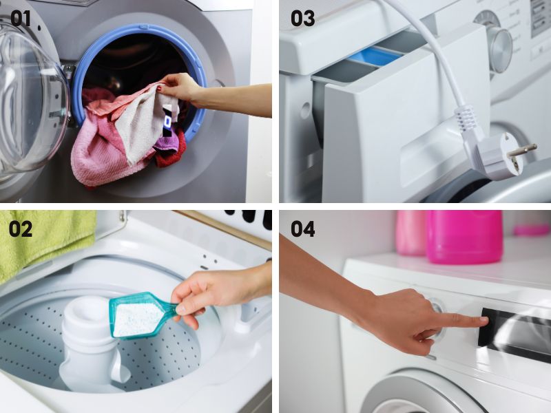 cách vệ sinh máy giặt LG cửa trước 