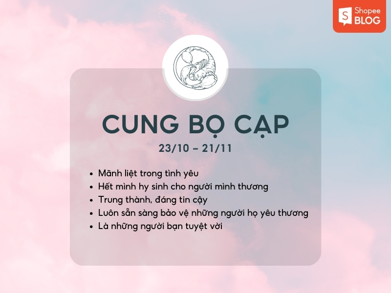 Đặc điểm Cung Bọ Cạp