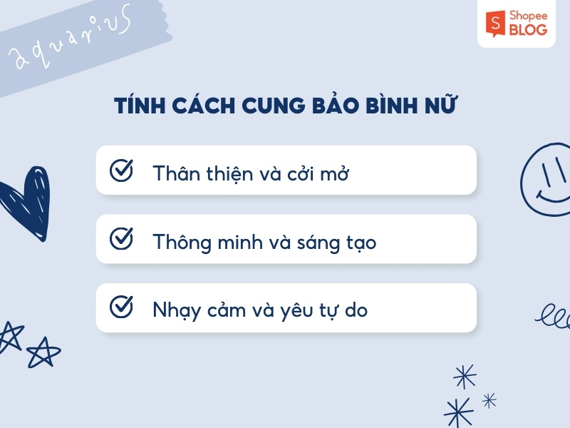 tính cách Cung Bảo Bình nữ 