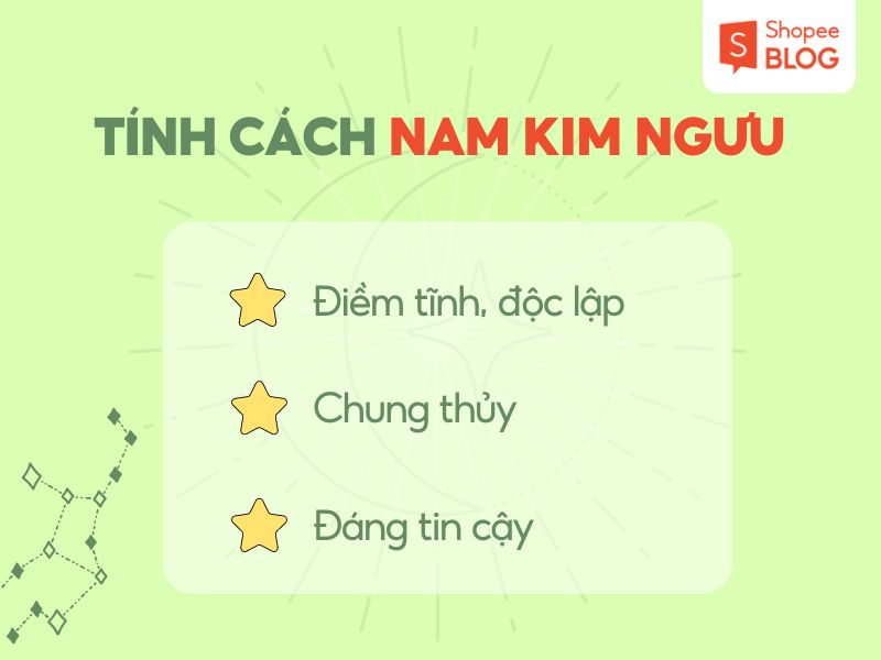 Tính cách cung Kim Ngưu nam