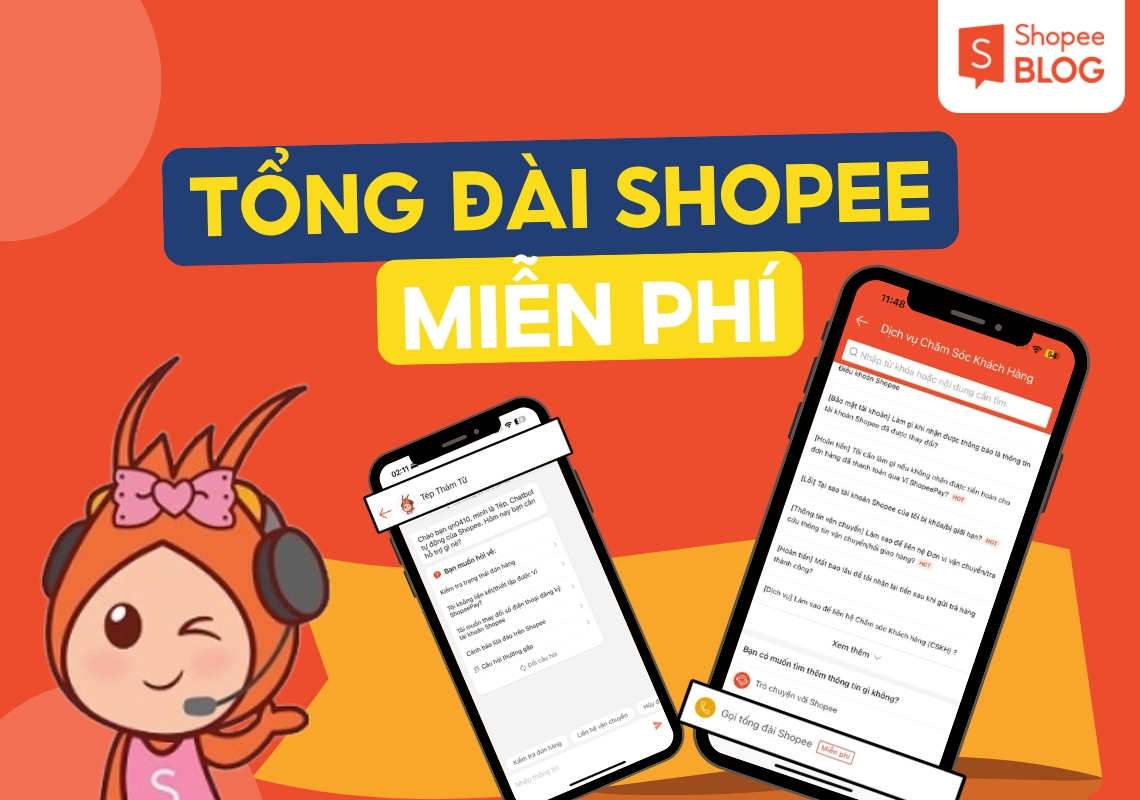 tổng đài shopee miễn phí