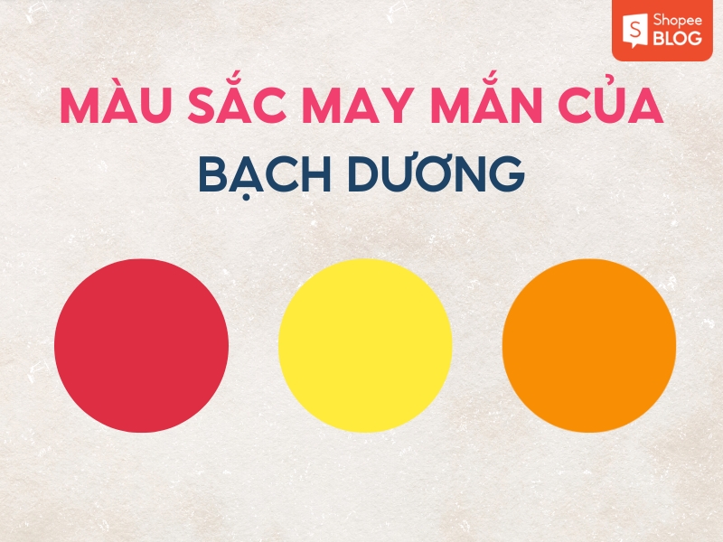 Màu may mắn của cung Bạch Dương