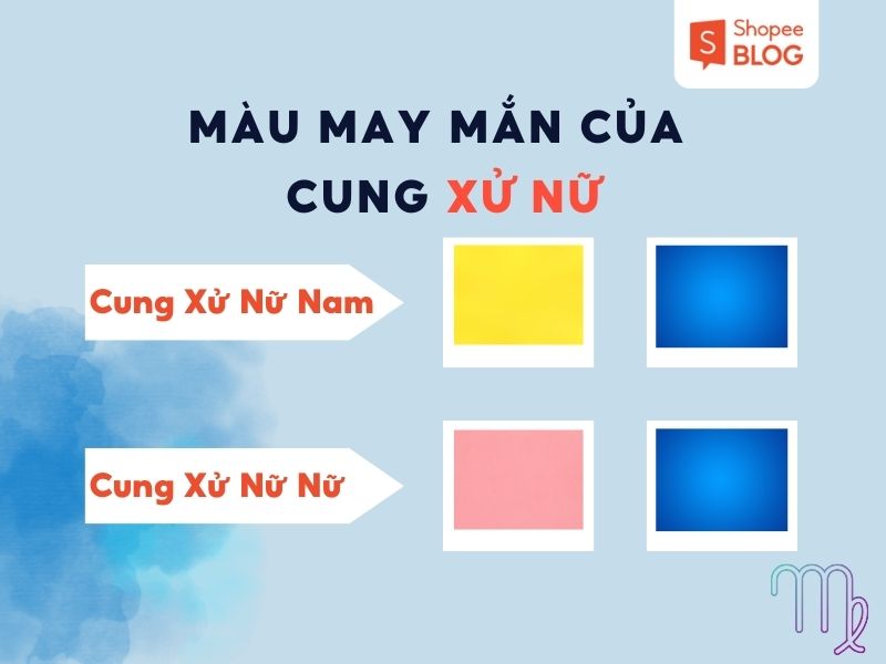 màu may mắn của cung Xử Nữ