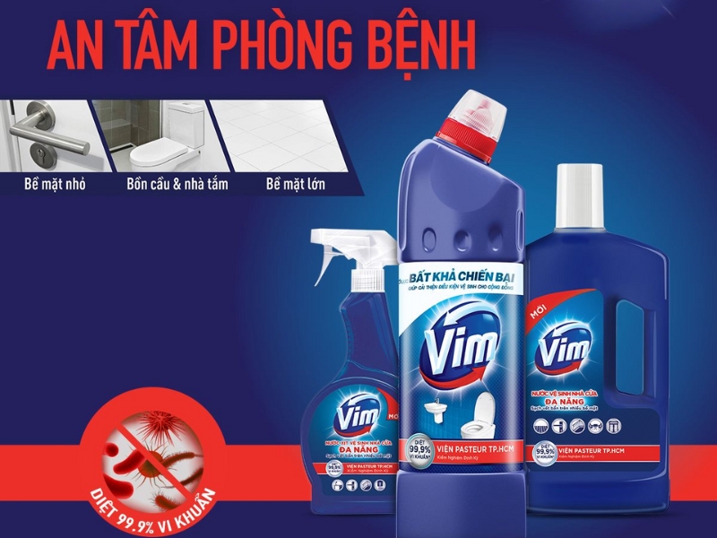 Nước tẩy bồn cầu Vim